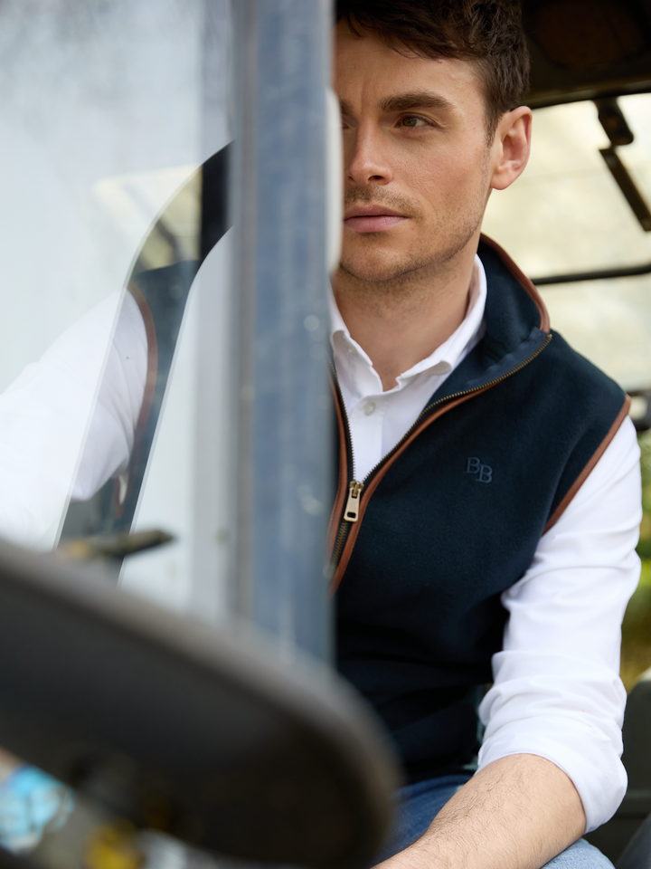 Topsham Men's Fleece Gilet - Navy