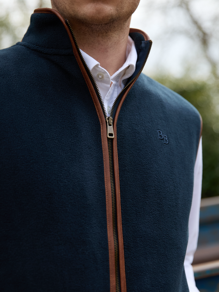 Topsham Men's Fleece Gilet - Navy