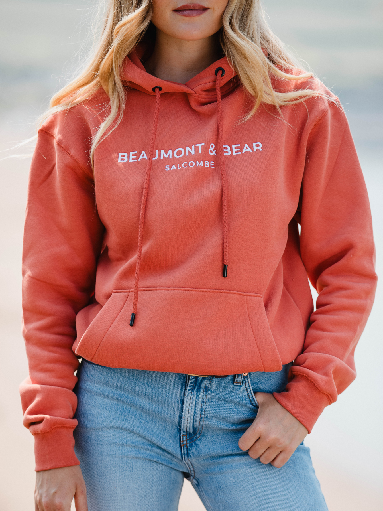 Hope Cove Unisex Hoodie - Burnt Orange