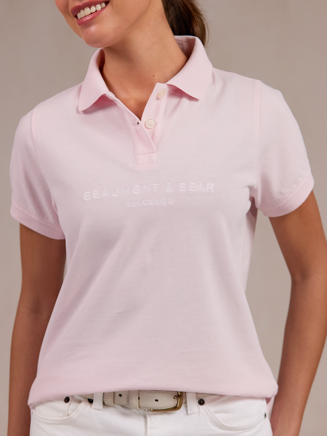 Beadon Women s Polo Shirt Powder Pink