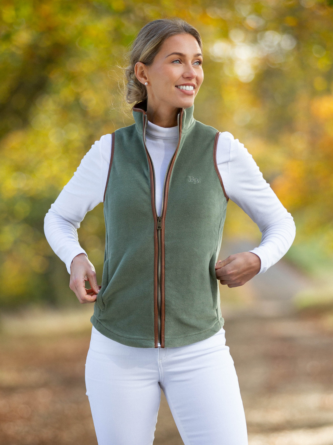 Topsham Women's Fleece Gilet - Sage