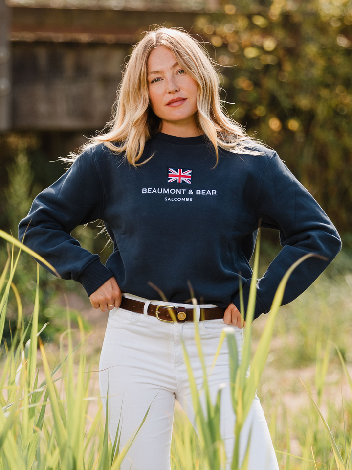 Dartside Unisex Sweatshirt - Navy - Beaumont &amp; Bear