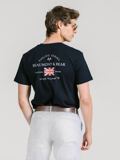 The Salcombe Sailing T-Shirt - Navy