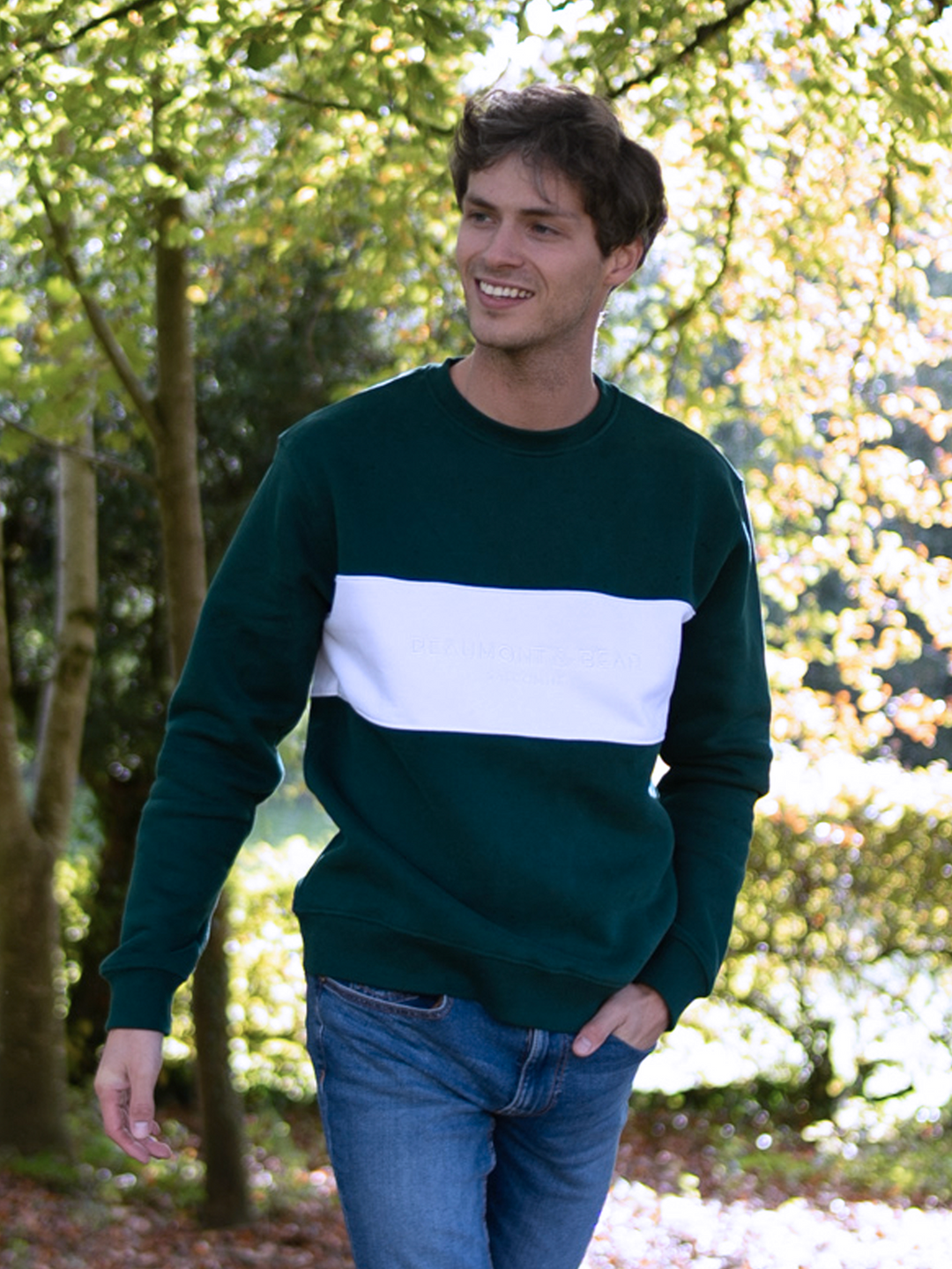 Woolston Unisex Sweatshirt - Green - Beaumont & Bear