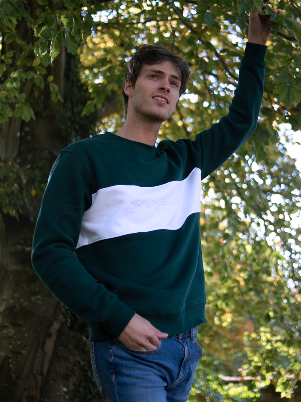 Woolston Unisex Sweatshirt - Green - Beaumont & Bear