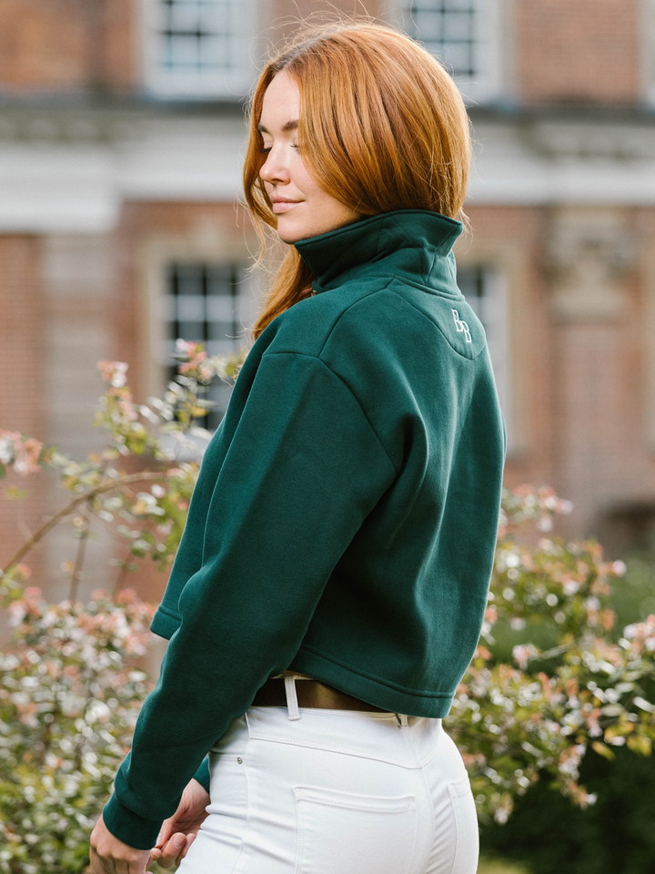South Sands Polo Pullover Sweatshirt - Green - Beaumont &amp; Bear
