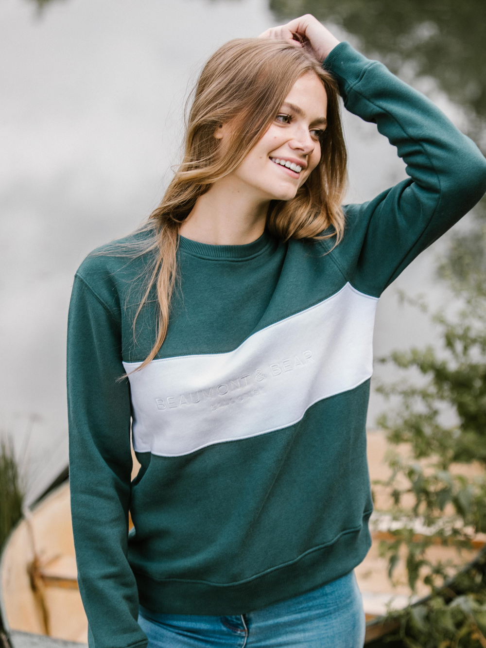 Woolston Unisex Sweatshirt - Green - Beaumont & Bear