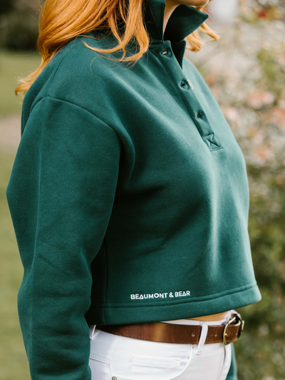 South Sands Polo Pullover Sweatshirt - Green