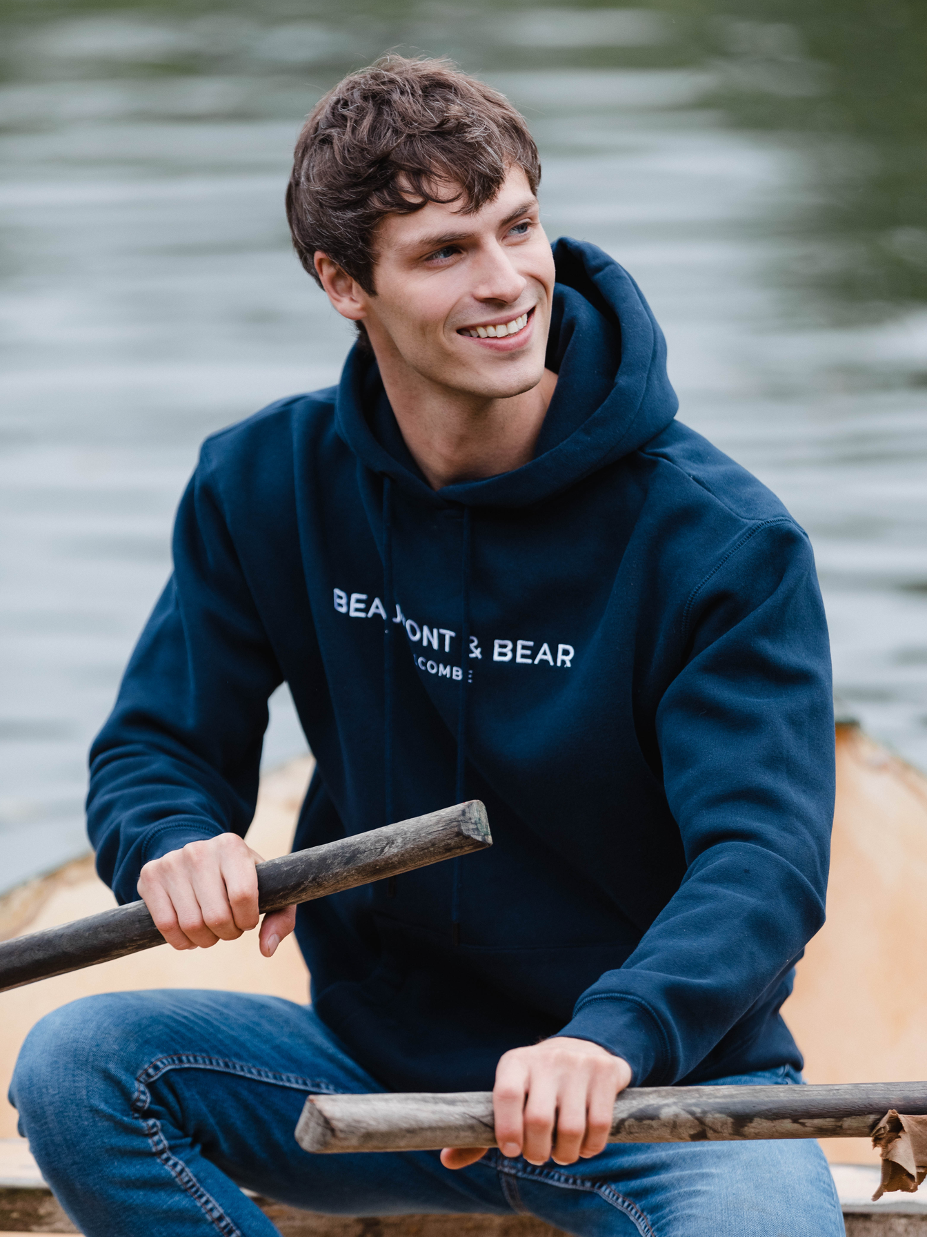 Hope Cove Unisex Hoodie - Navy