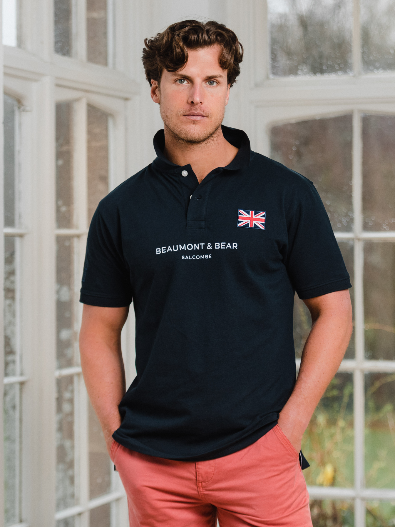 Men polo bear shirt deals